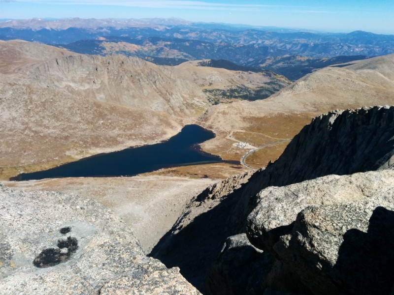 This is Summit Lake from the top.